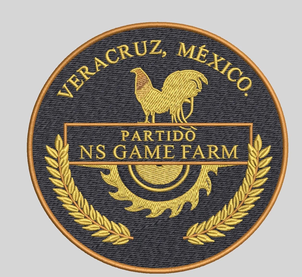 Veracruz Patch embroidered patch design, size 4x4 inch