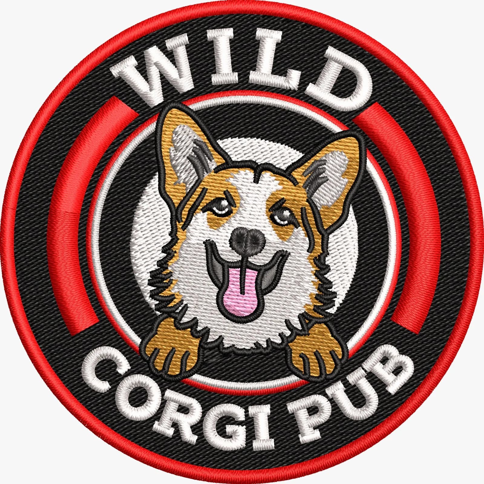 Wild Spirit Patch embroidered patch design, size 4x4 inch