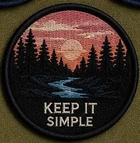 Keep It Simple - Custom Minimalist Embroidery Digitizing Sample in DST, PES & JEF Formats