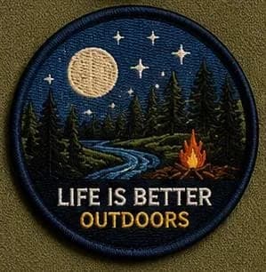 Life Is Better - Custom Quote Patch Embroidery Digitizing Sample in DST, PES & JEF Formats