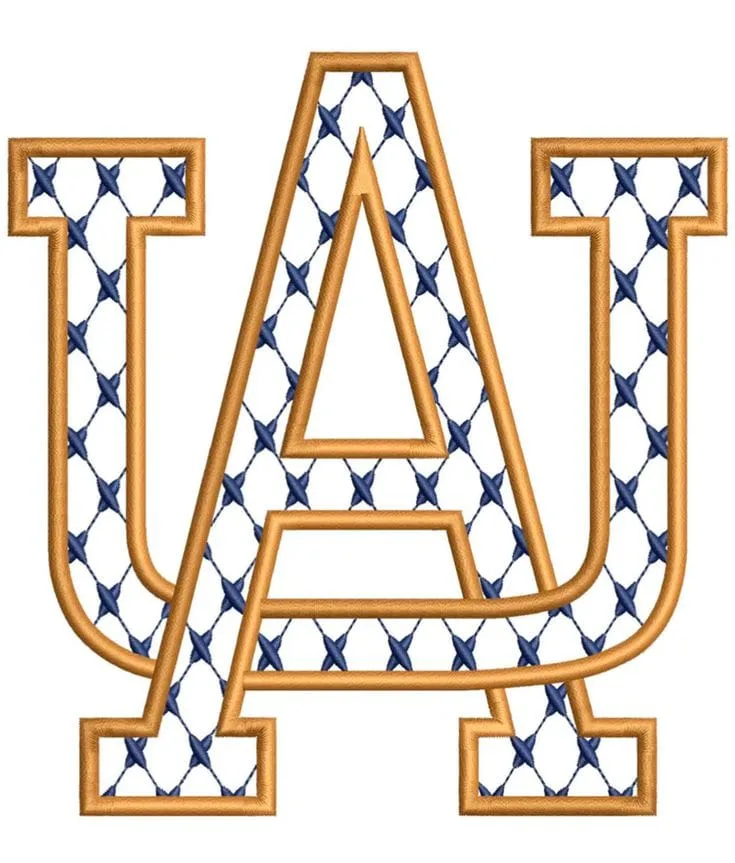 Custom embroidered applique design sample