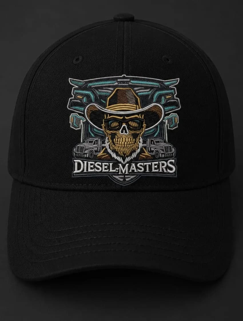 Custom baseball hat embroidered graphic